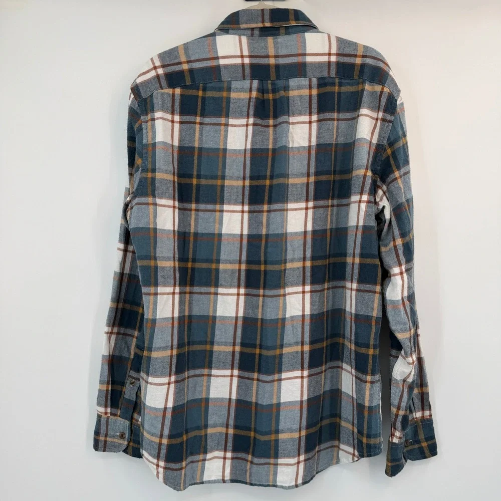 J Crew Mens Classic Fit Flannel Plaid Button Down Shirt Size Large‎ Lumberjack